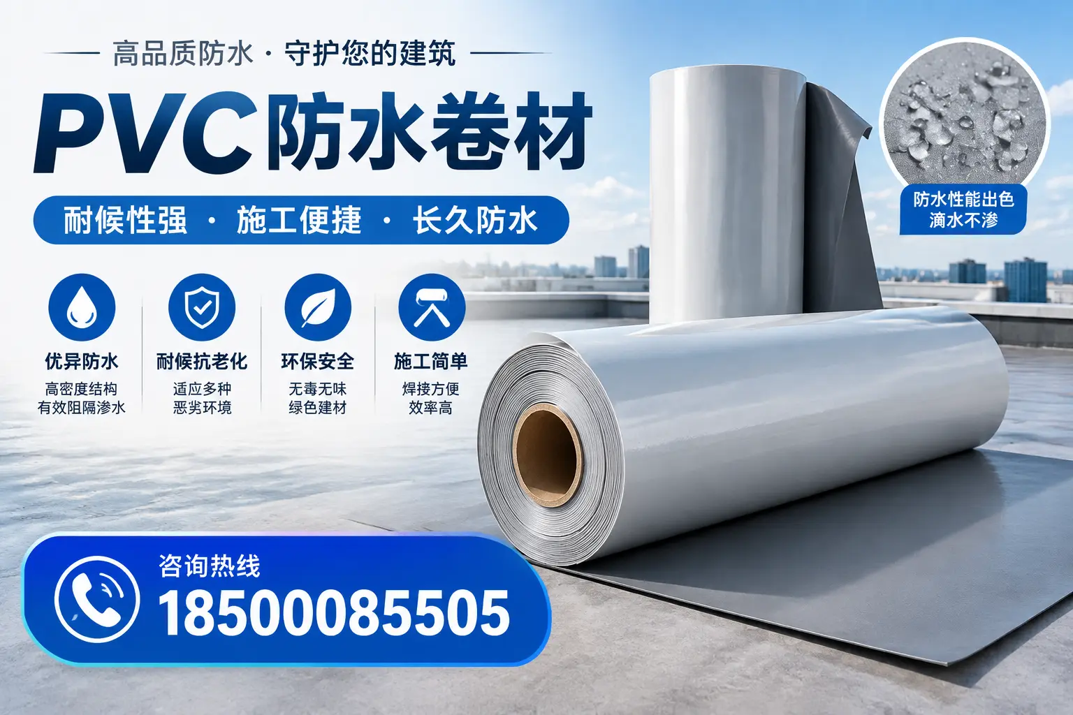 pvc防水卷材在大连的行业应用前景分析